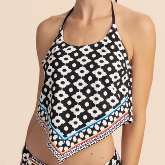 Trina Turk ONYX IKAT SCARF TANKINI Top - Picture 2 of 16